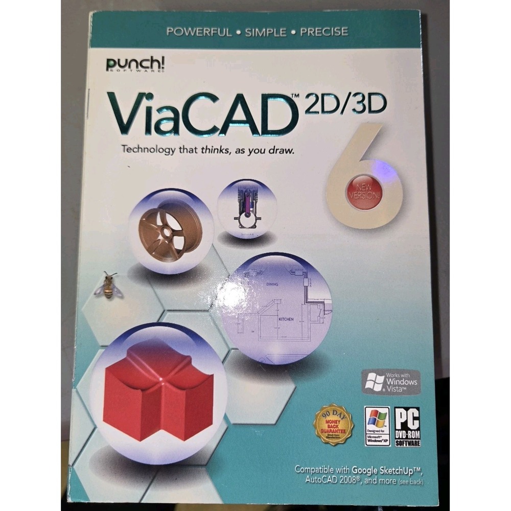 Punch Viacad 2d/3d Version 6 (Mac) *New,Sealed*